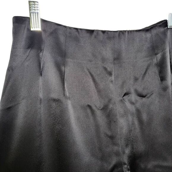 Nahdree Lifestyle Black Satin Pants Size 8 - Picture 3 of 9